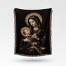 Sacred Embrace Madonna Woven Blanket Faith