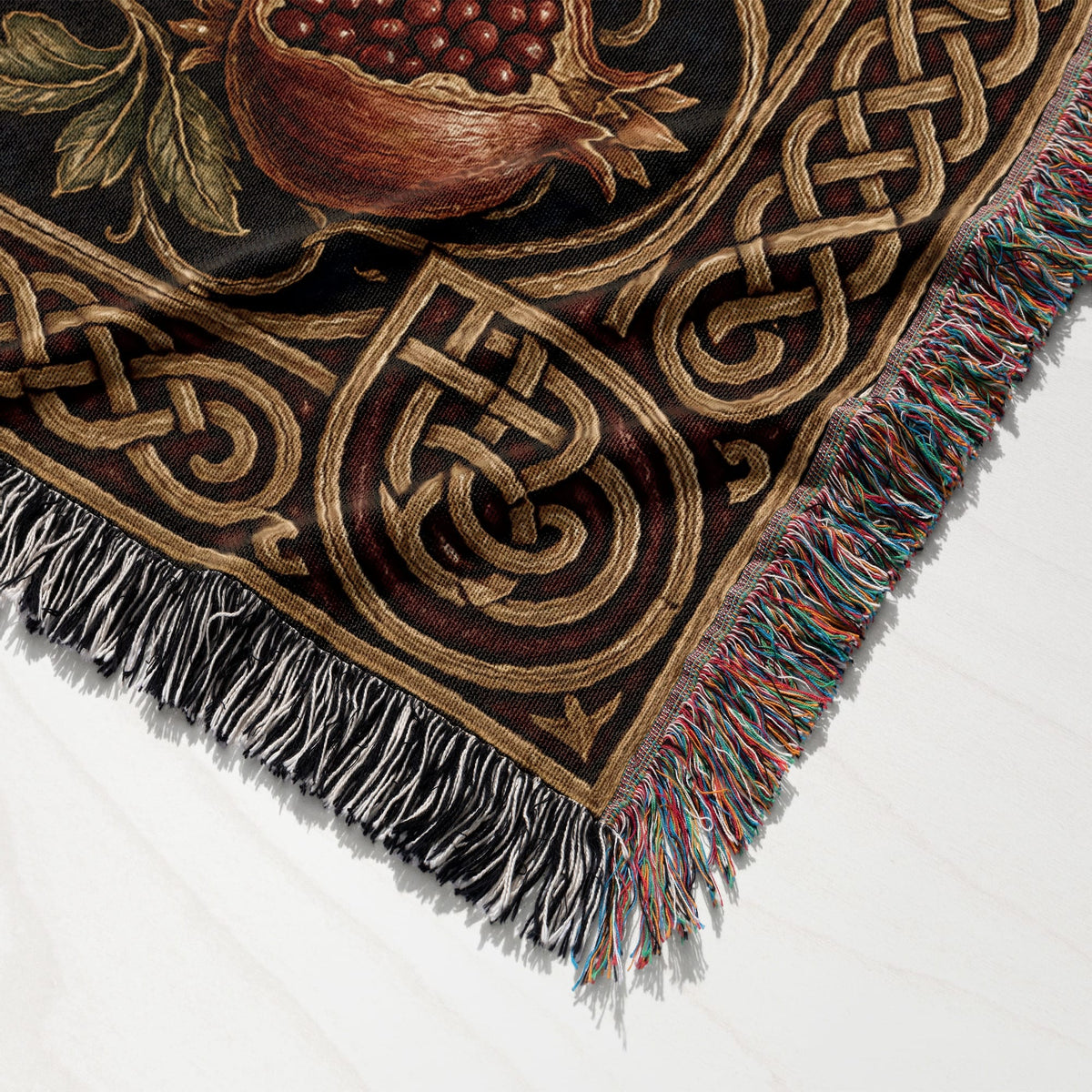 CalmNestStyle Cross of the True Vine jacquard woven blanket