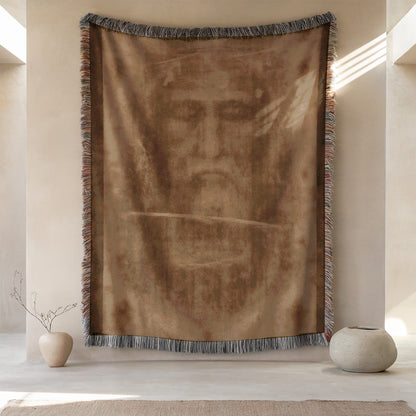 Mysterious Artistic Face in Brown Tones Wall Art Decor