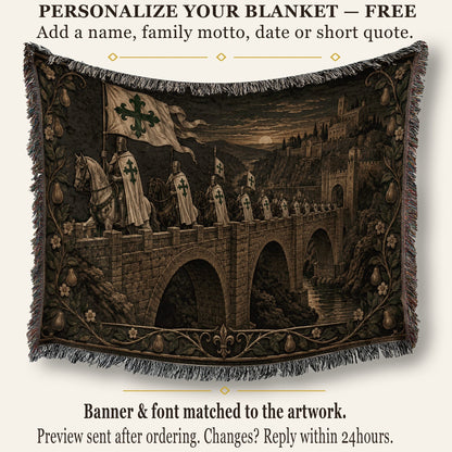 MyDesigns Order of Alcántara I The Standard at the Bridge jacquard woven blanket