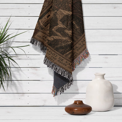 CalmNestStyle Grand Master Jean de Valette Woven Blanket jacquard woven blanket