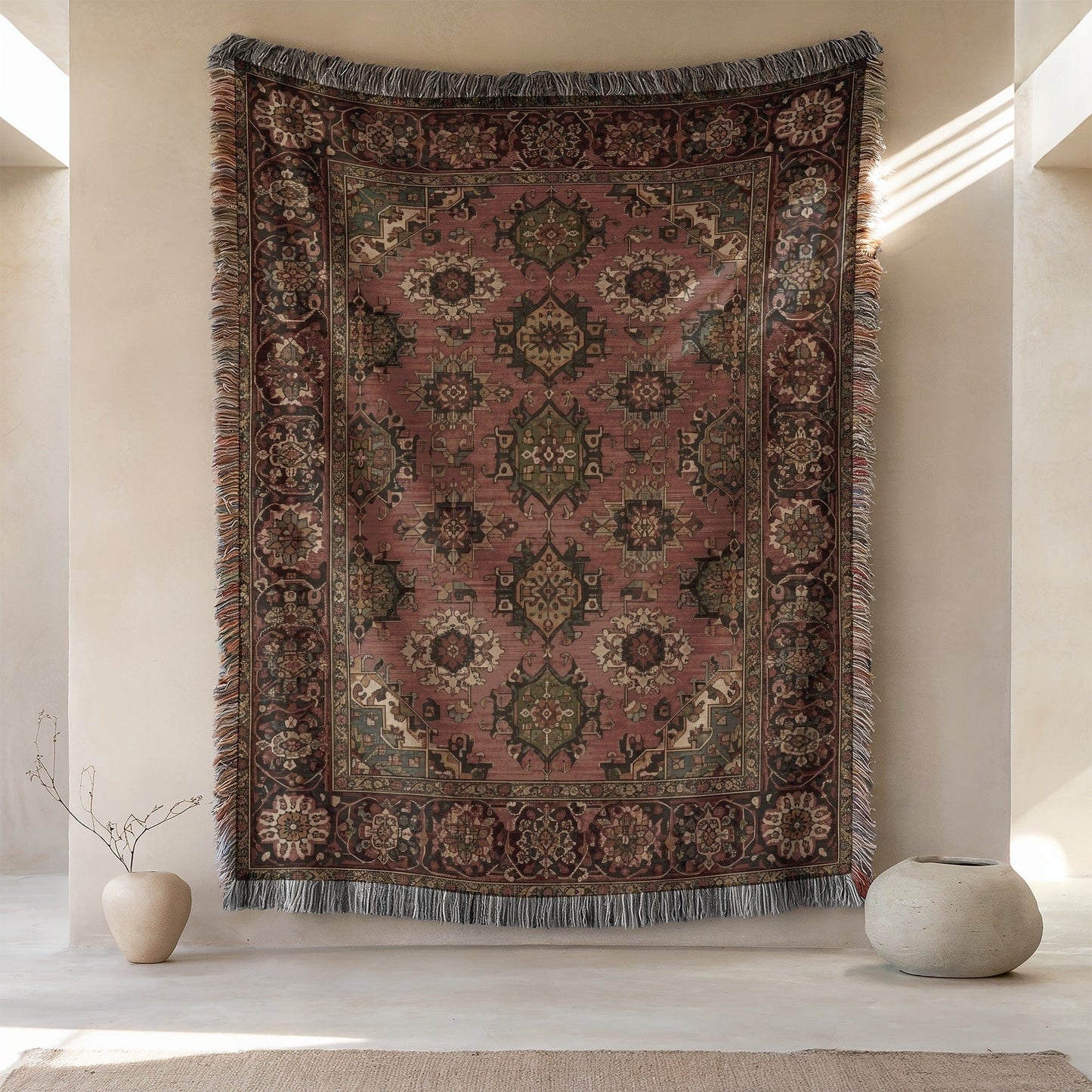 Vintage-Inspired Bohemian Tapestry Wall Hanging