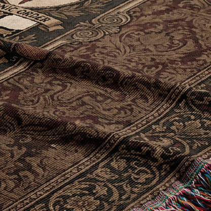 CalmNestStyle Grand Templar Heritage Woven Blanket jacquard woven blanket
