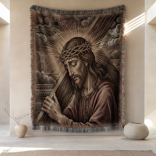 Jesus Crown of Thorns Wall Tapestry Artwork Decor