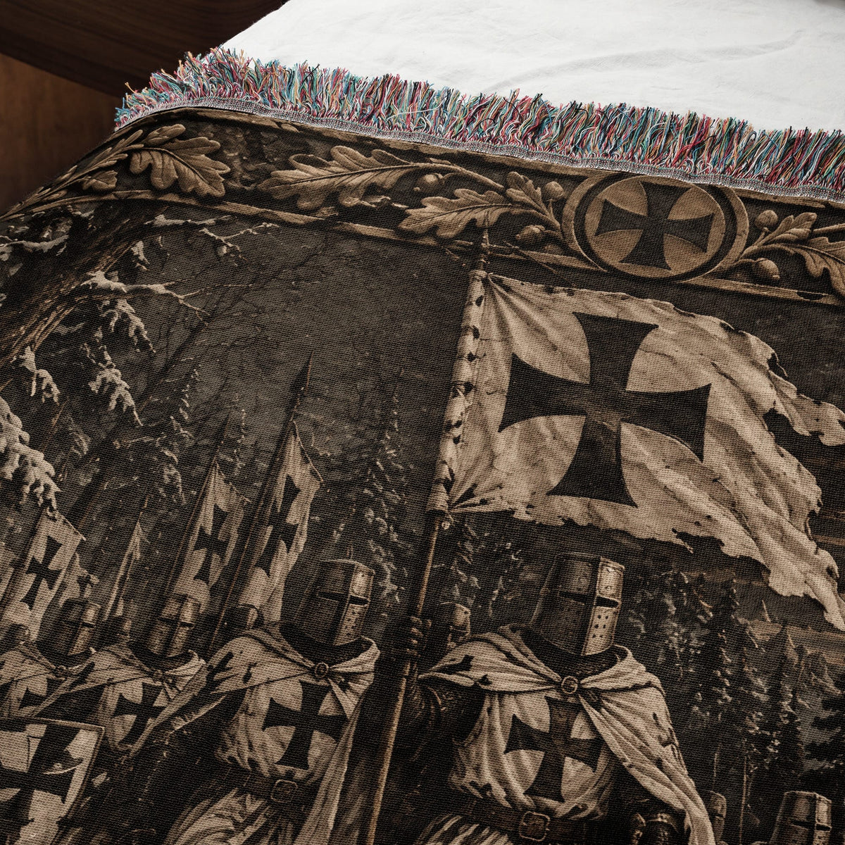 MyDesigns Teutonic Knights – The Winter March jacquard woven blanket