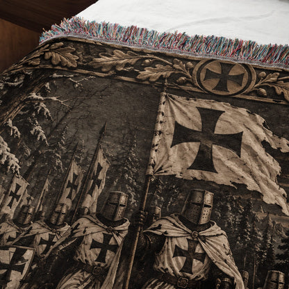 MyDesigns Teutonic Knights – The Winter March jacquard woven blanket