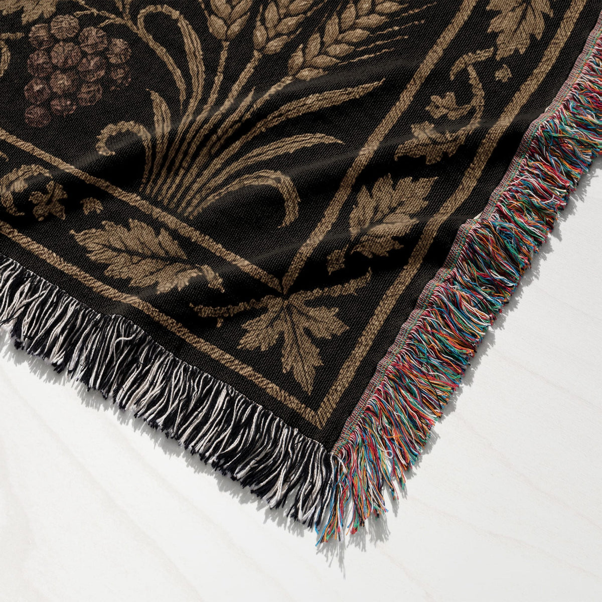 CalmNestStyle Ornate Agnus Dei Woven Blanket jacquard woven blanket