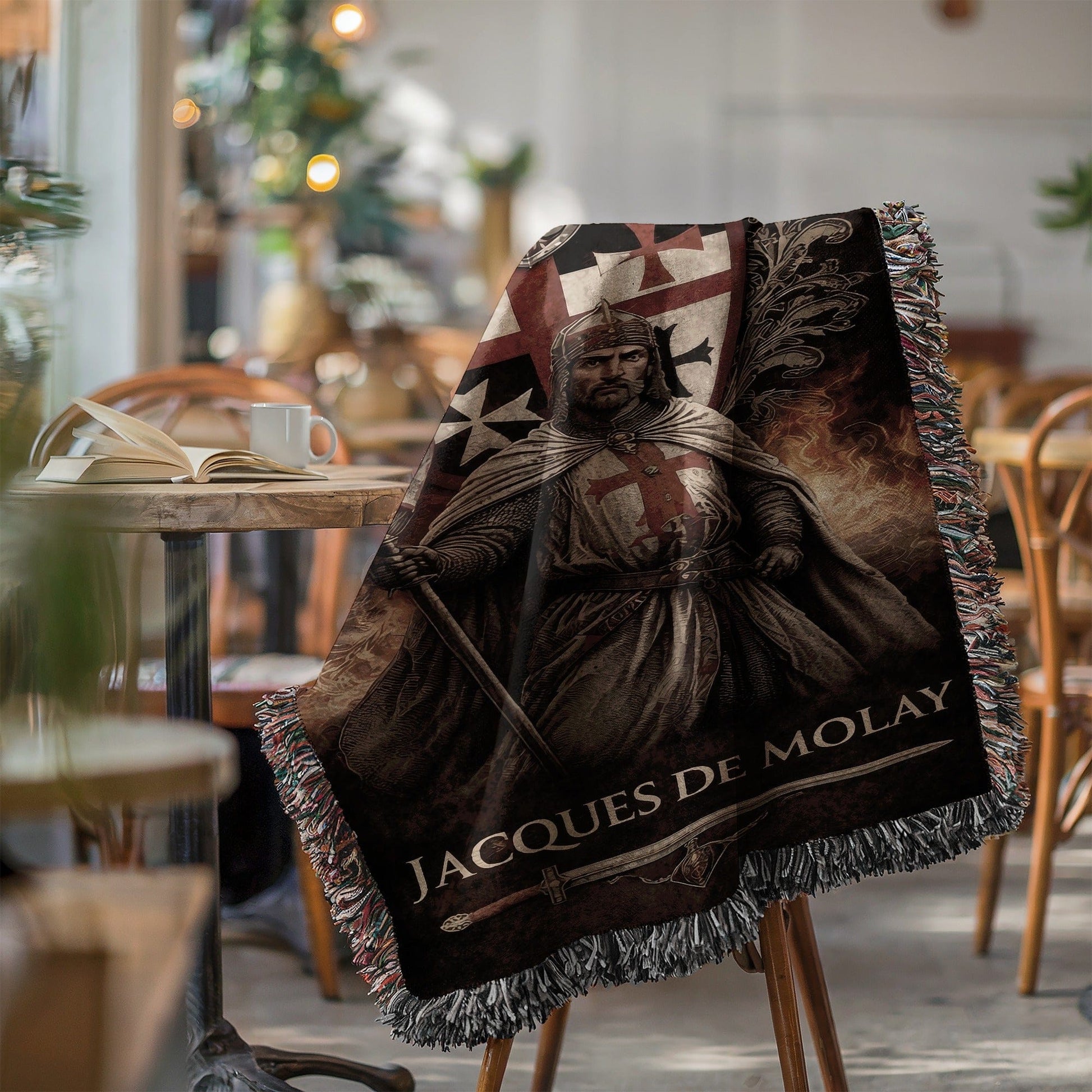 Jacques De Molay Knight Templar Inspired Blanket
