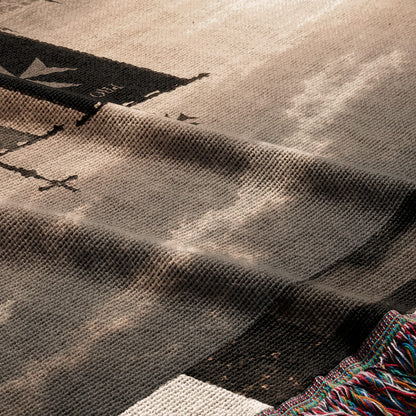 CalmNestStyle Non Nobis Domine Templar Knights jacquard woven blanket