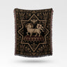 Ornate Agnus Dei Woven Blanket