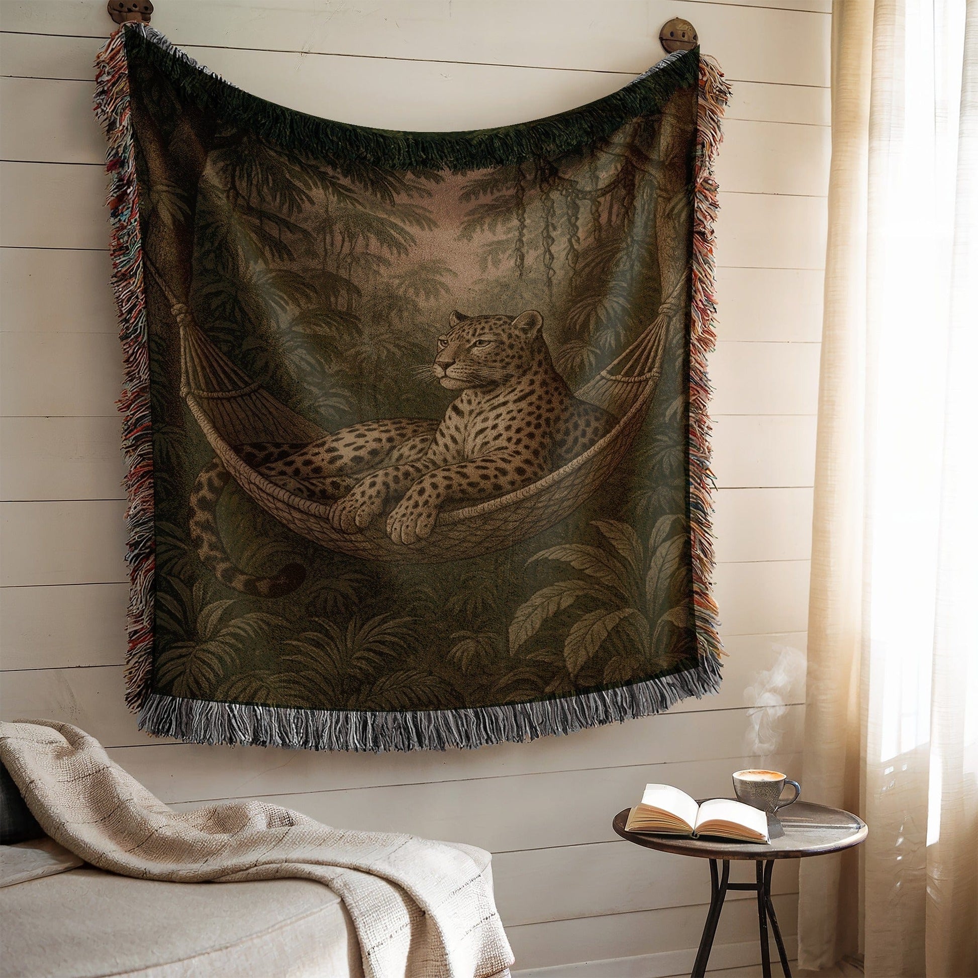 Jungle Leopard Relaxing Tapestry Wall Hanging Product