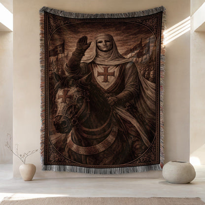 Medieval Knight Tapestry Blanket Wall Hanging Decor