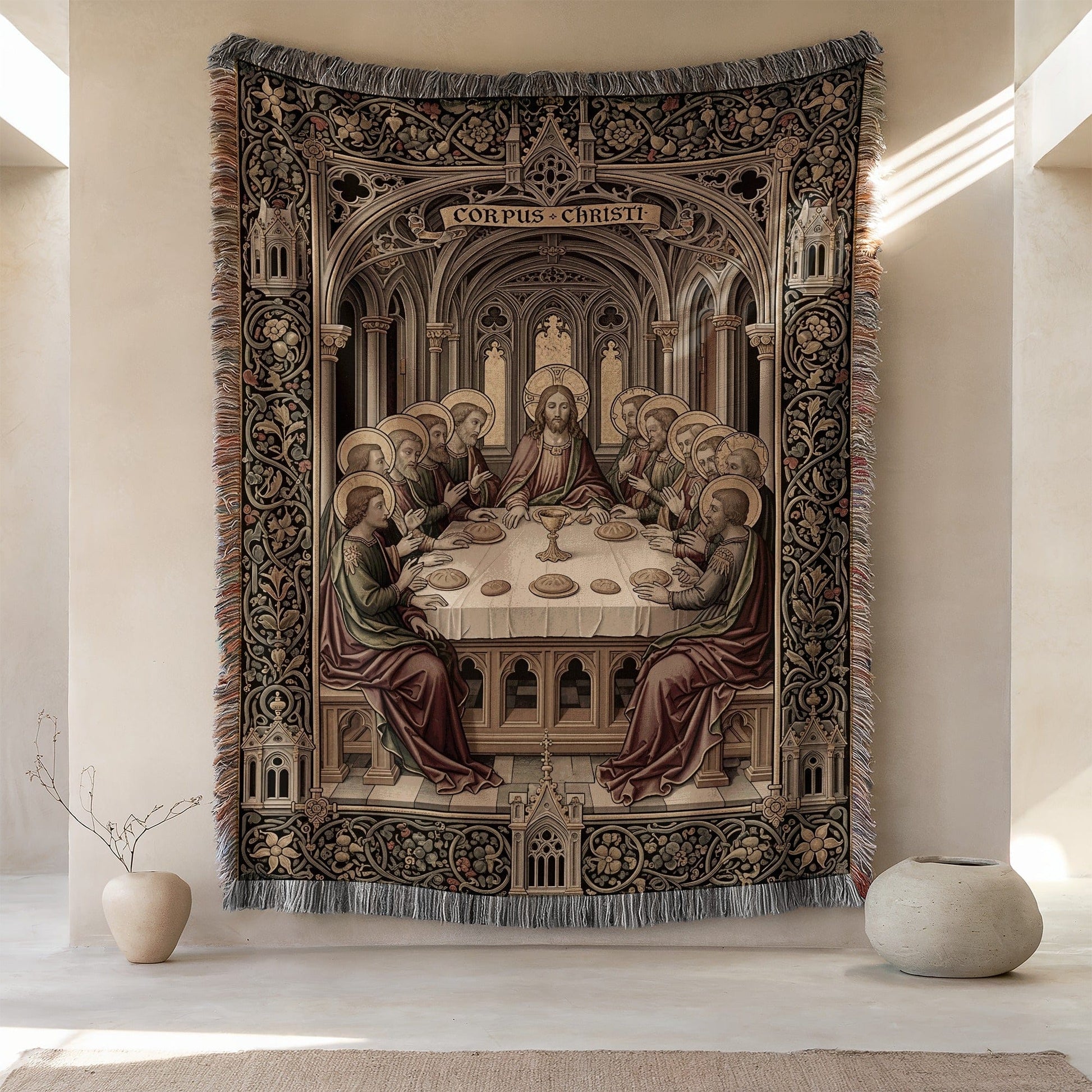 Corpus Christi Last Supper Tapestry Wall Hanging