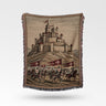 Crusader Fortress Woven Blanket Templar Knights March Blanket