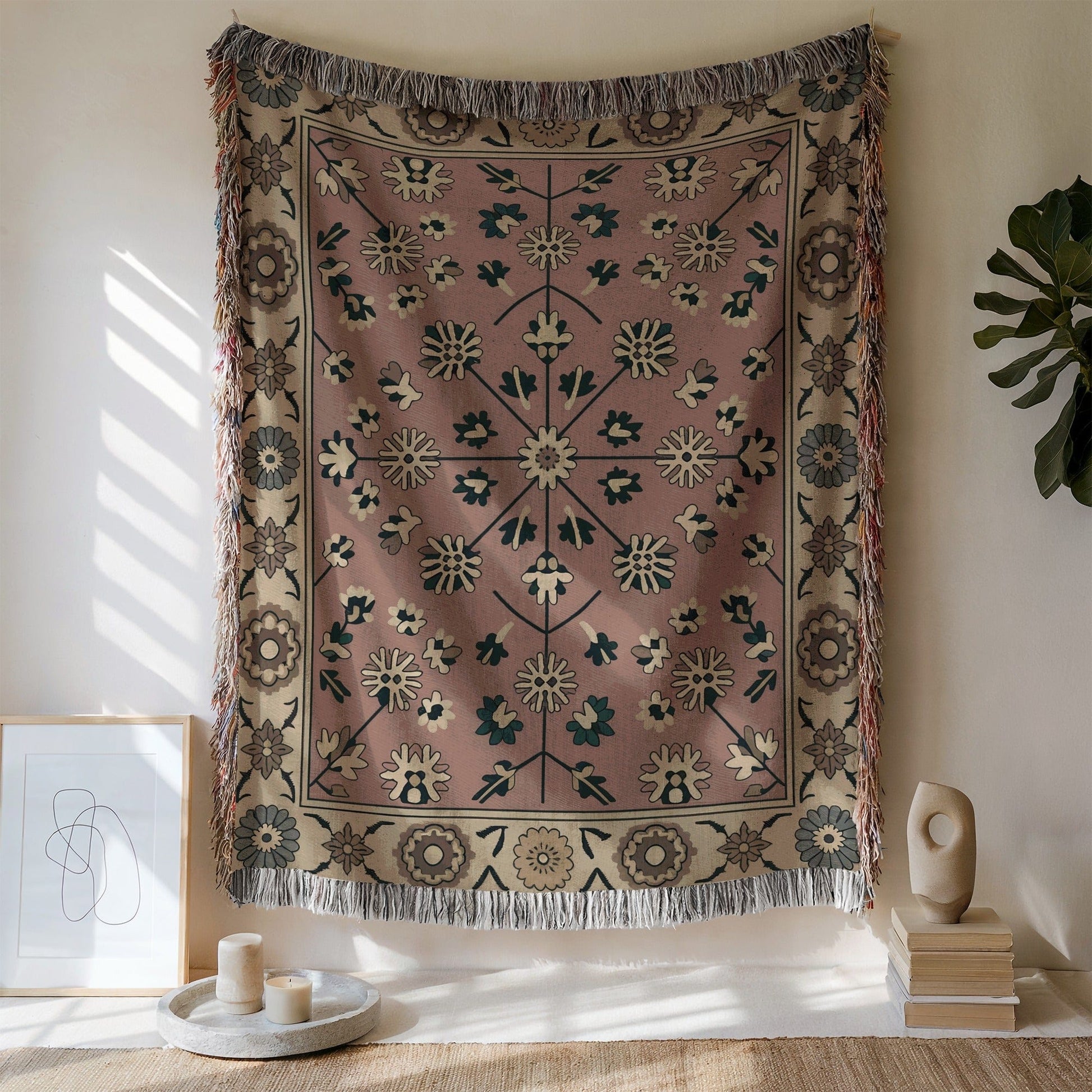 Bohemian Floral Design Tapestry Wall Decor product