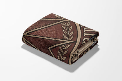 CalmNestStyle Tuitio Fidei et Obsequium Pauperum Seal Woven Blanket jacquard woven blanket