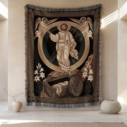 Religious Resurrection Tapestry Wall Hanging Decor