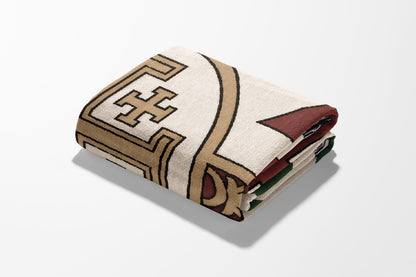 CalmNestStyle Crusader Orders and Jerusalem Cross Woven Blanket jacquard woven blanket