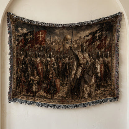 CalmNestStyle Baldwin IV Rides with His Army jacquard woven blanket