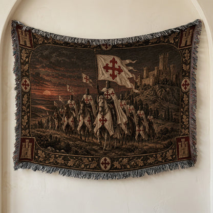 MyDesigns Order of Calatrava I Before the Castle Walls jacquard woven blanket