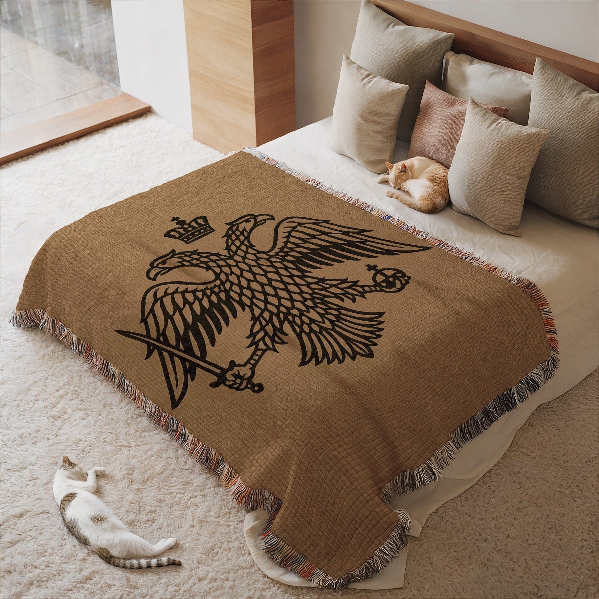 Majestic Eagle Woven Blanket for Cozy Home Decor