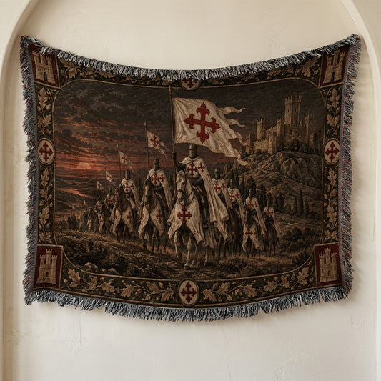 MyDesigns Order of Calatrava I Before the Castle Walls jacquard woven blanket