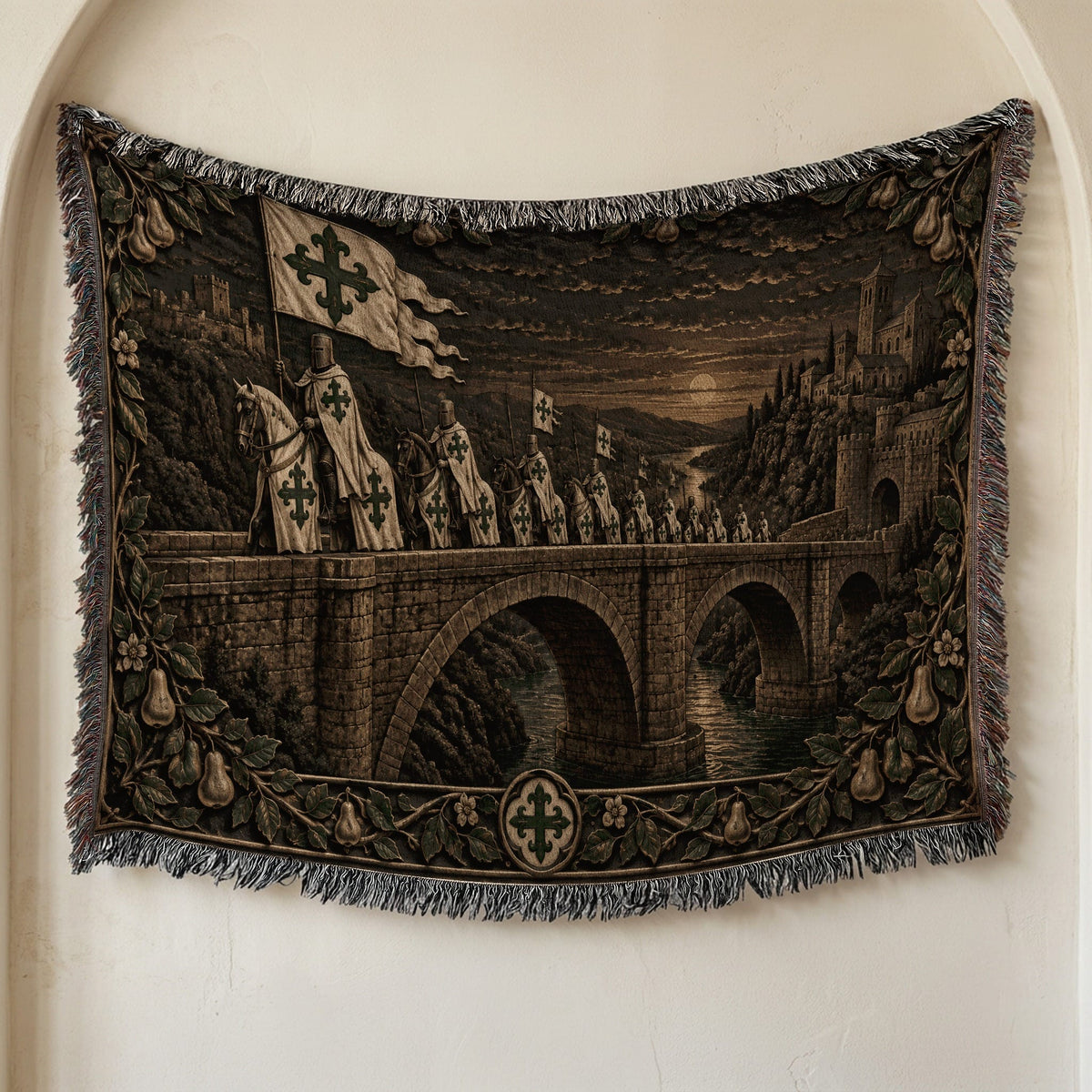MyDesigns Order of Alcántara – The Roman Bridge jacquard woven blanket