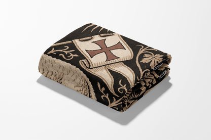 CalmNestStyle Divine Agnus Dei Ornate Woven Blanket jacquard woven blanket