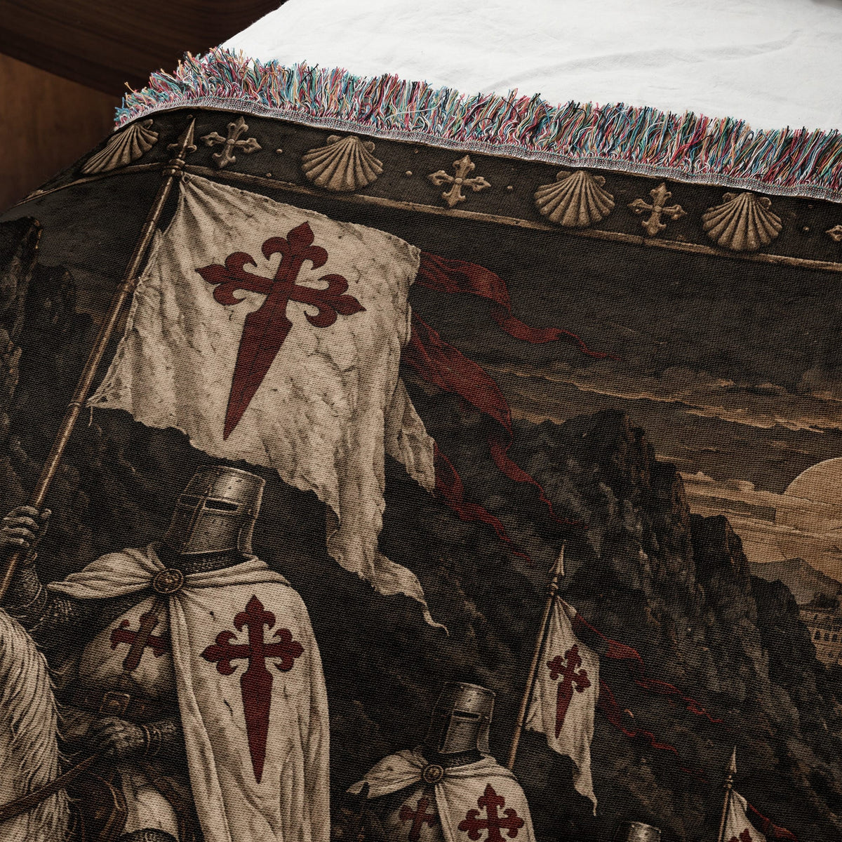 MyDesigns Order of Santiago – The Mountain Pass jacquard woven blanket