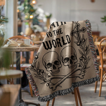 Skull and Crossbones with Text Design Blanket