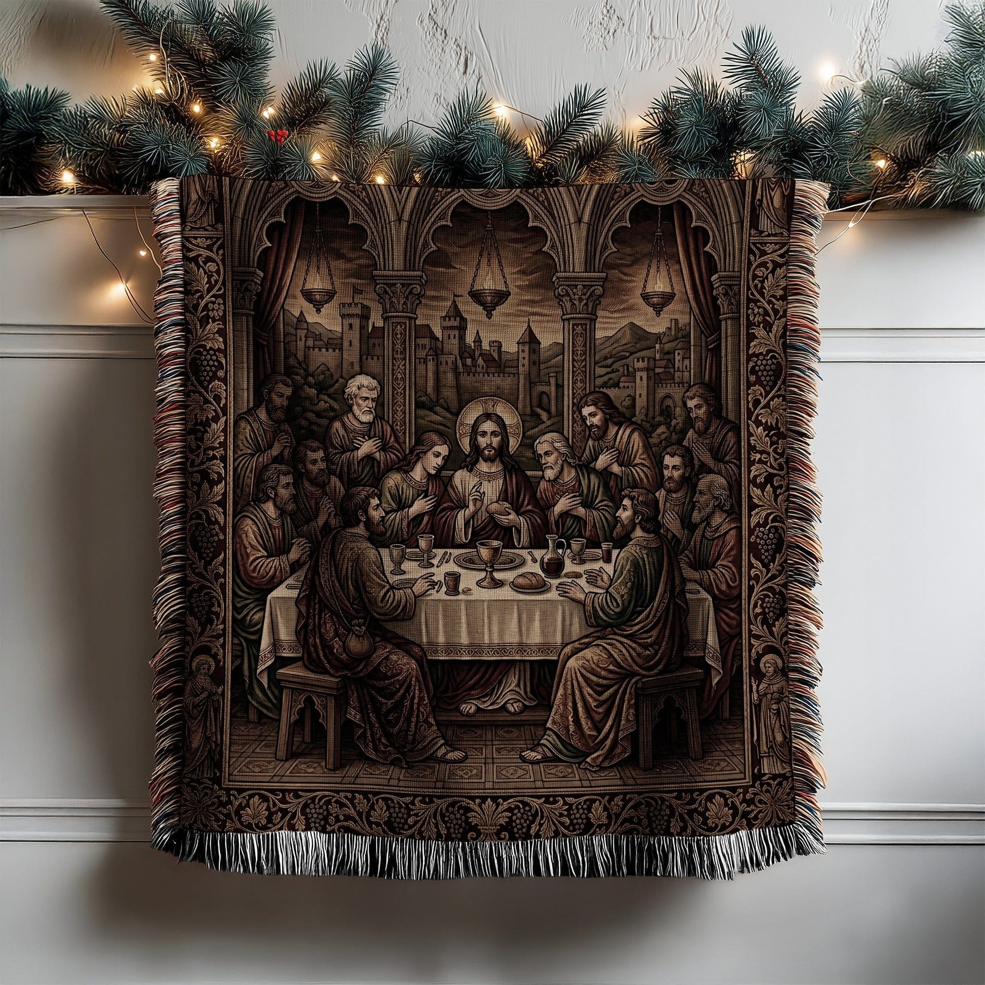 Last Supper Tapestry Wall Hanging Art Blanket Decor