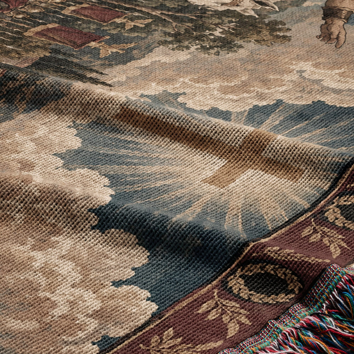 CalmNestStyle Constantine In Hoc Signo Vinces jacquard woven blanket