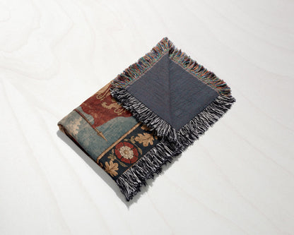 CalmNestStyle Richard the Lionheart Crusader King jacquard woven blanket