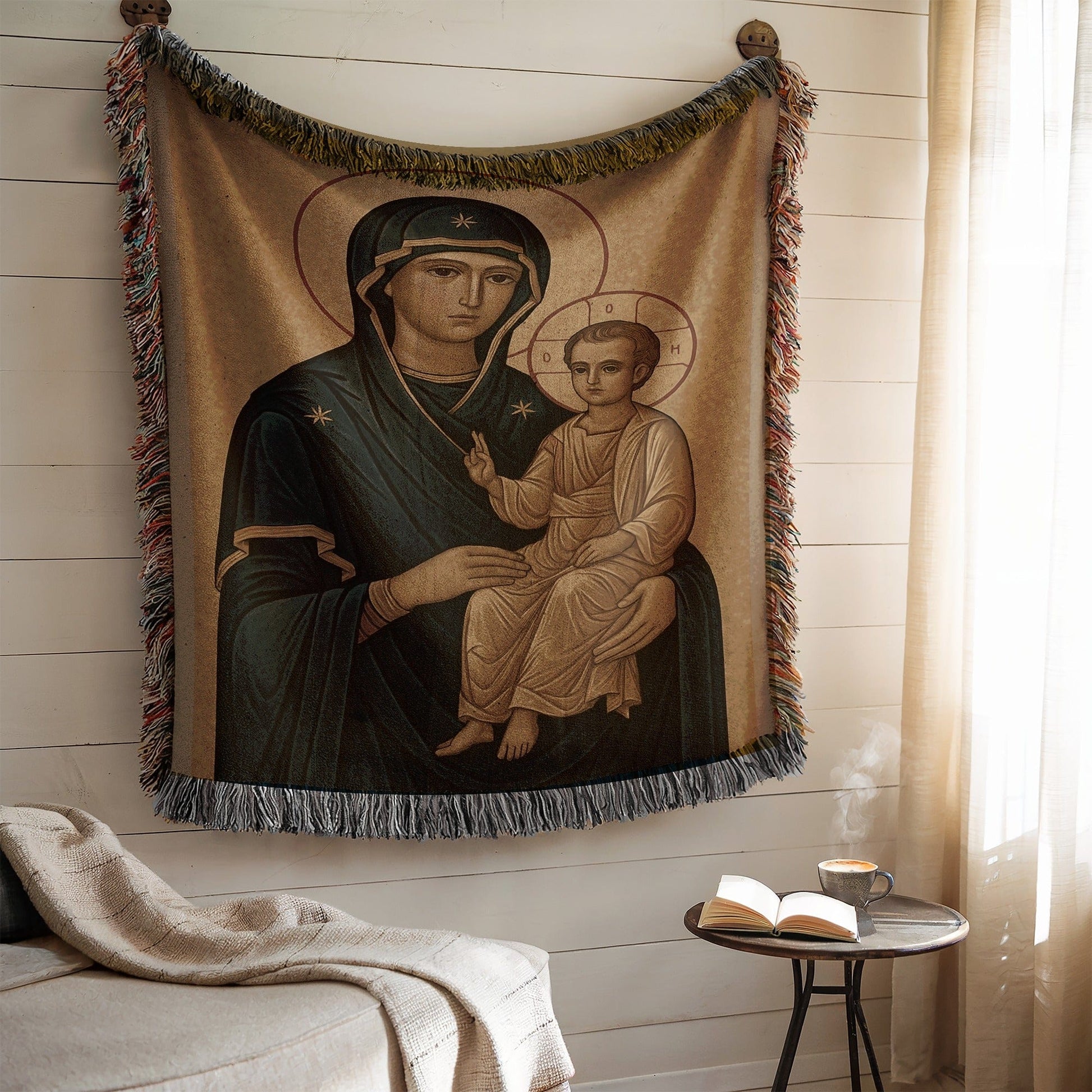 Iconic Religious Art Wall Hanging Tapestry