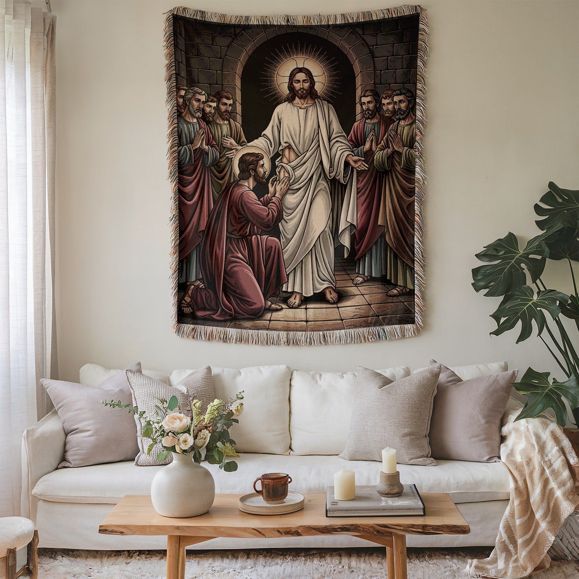 Jesus and Disciples Decorative Wall Hanging Tapestry