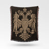 Regal Byzantine Eagle Emblem Woven Blanket