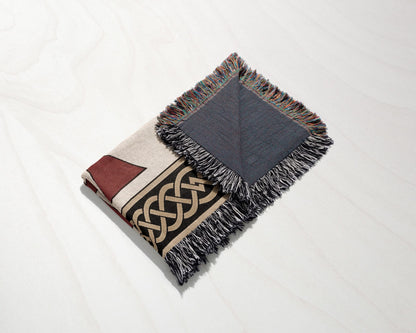 MyDesigns Medieval Tapestry Blanket – Order of Santiago & Crusader Orders Woven Throw jacquard woven blanket
