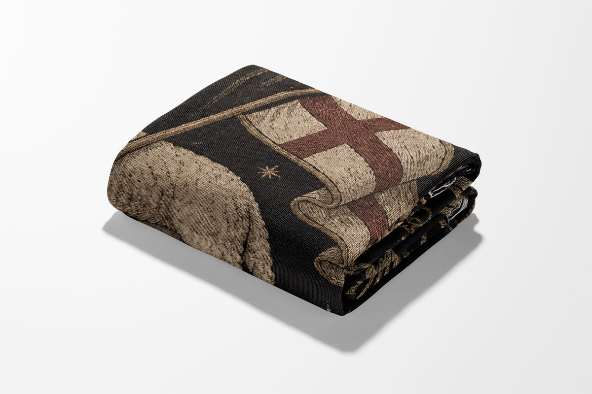 CalmNestStyle Agnus Dei Tapestry Woven Blanket jacquard woven blanket