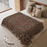 Intricate Floral Design Persian Style Woven Blanket Persian Rug Woven Blanket