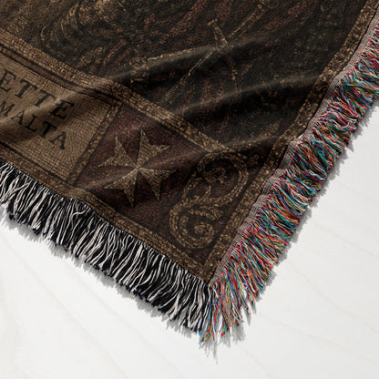CalmNestStyle Grand Master Jean de Valette Woven Blanket jacquard woven blanket