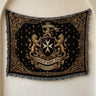 Order of Saint John Hospitallers Baroque Frame Crest Woven Blanket
