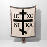 IC XC NIKA Orthodox Faith Woven Blanket