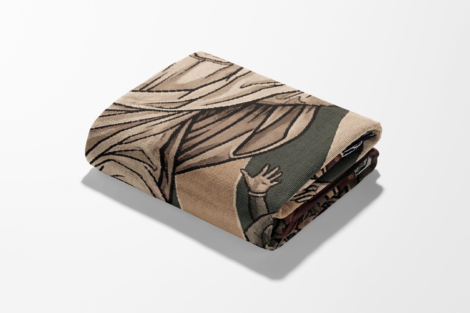 CalmNestStyle Christ Resurrection Ascension Sacred Art Woven Blanket jacquard woven blanket
