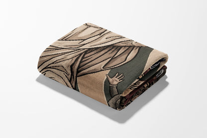 CalmNestStyle Christ Resurrection Ascension Sacred Art Woven Blanket jacquard woven blanket