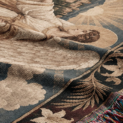 CalmNestStyle Angel at the Empty Tomb jacquard woven blanket