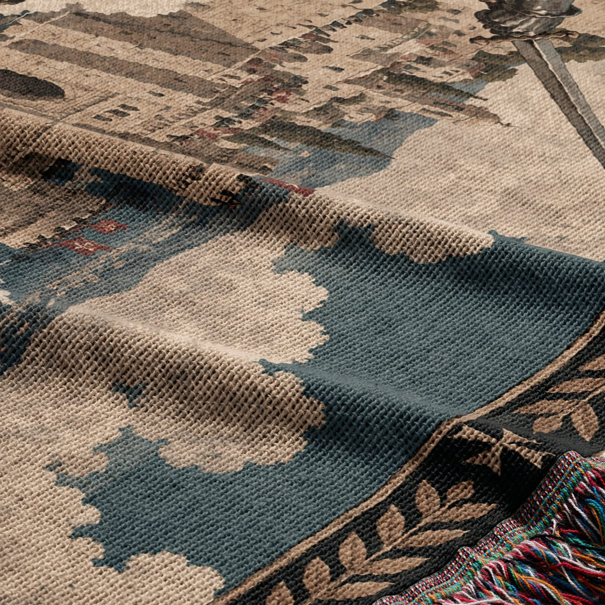 CalmNestStyle Knights of Malta Defending the Fortress Woven Blanket jacquard woven blanket