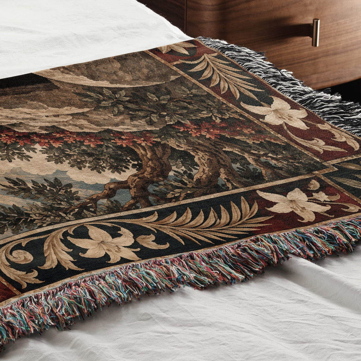 CalmNestStyle Angel at the Empty Tomb jacquard woven blanket