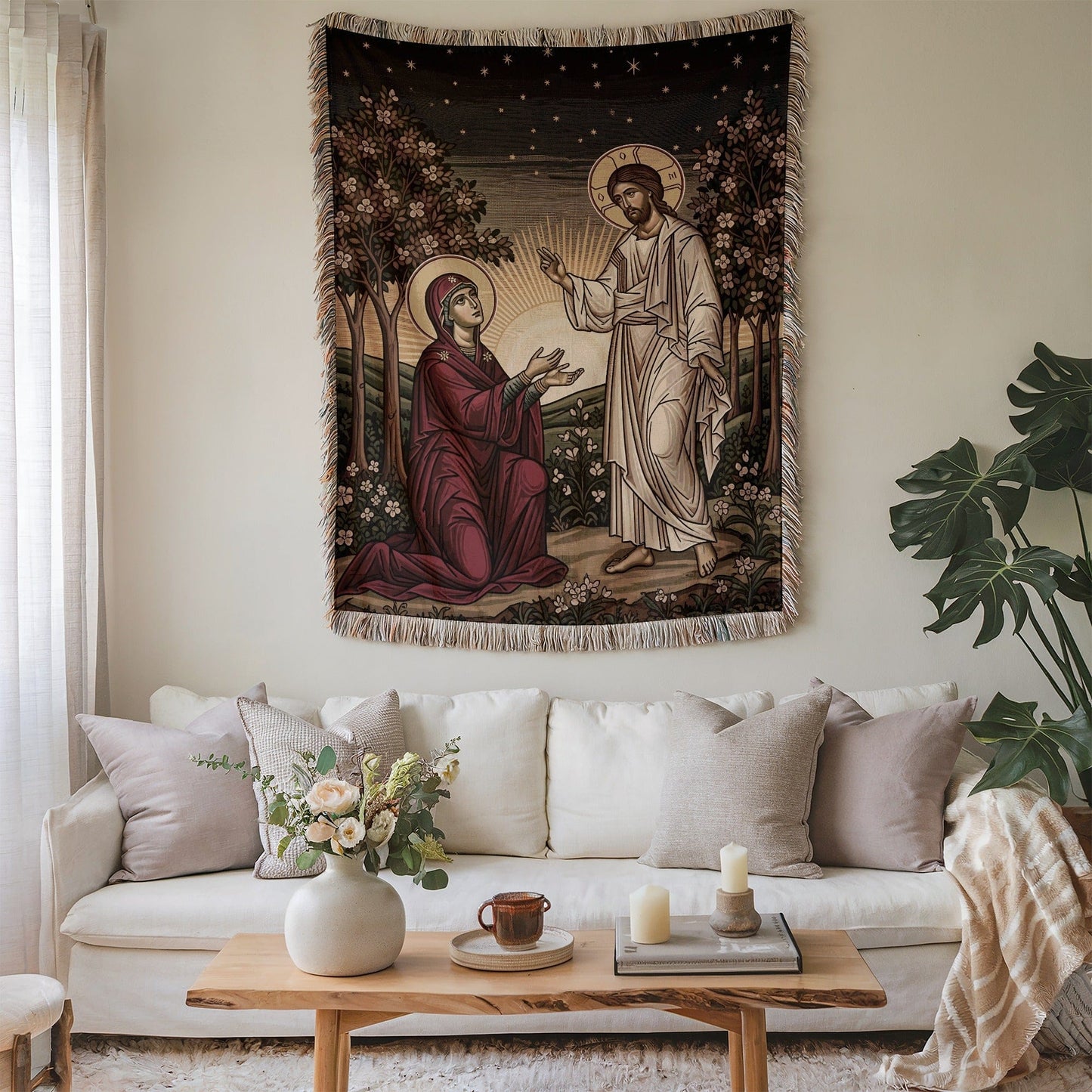 Faithful Religious Tapestry for Home Decor Wall Hanging