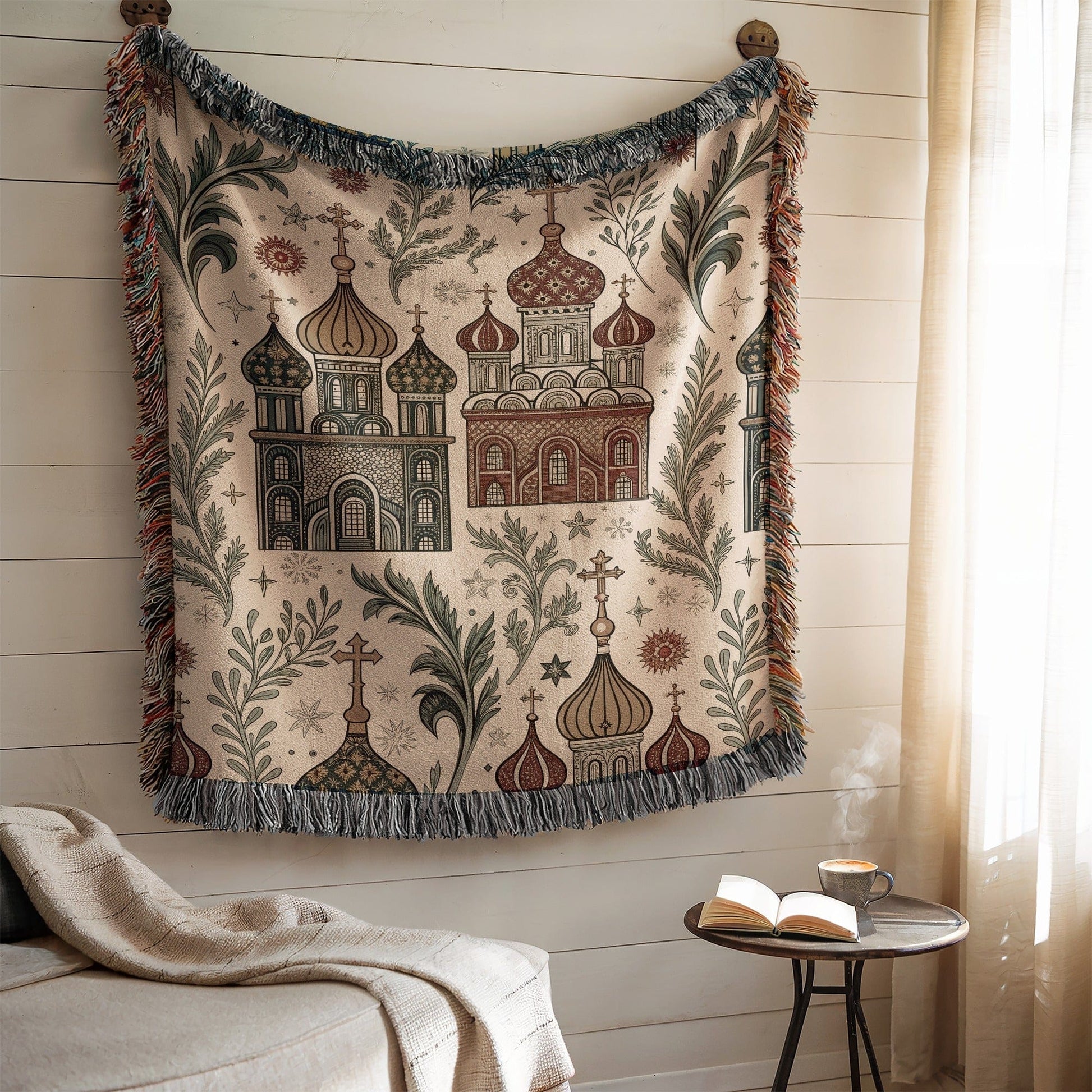 Elegant Russian Cultural Tapestry Decorative Item