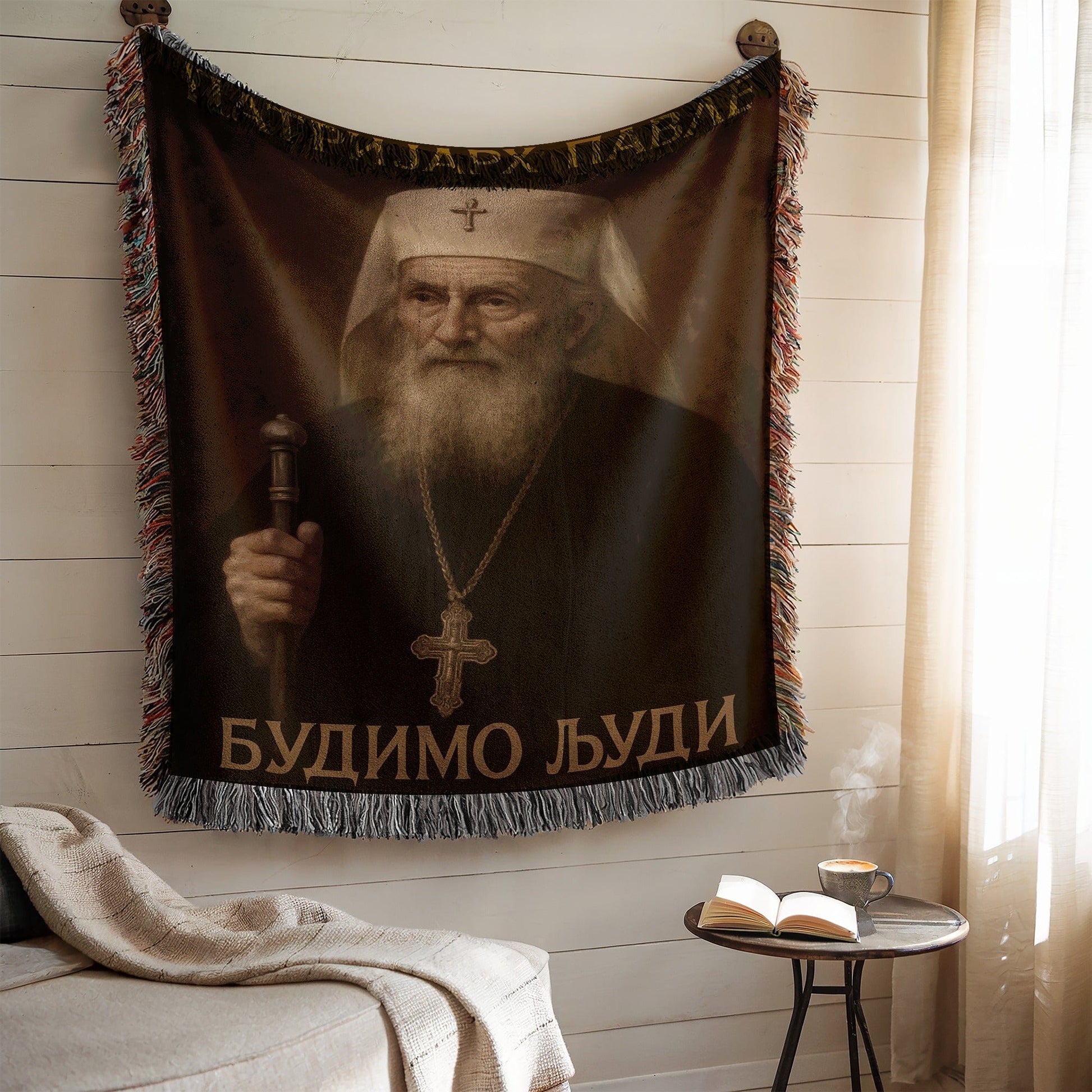 Orthodox Religious Leader Decorative Blanket